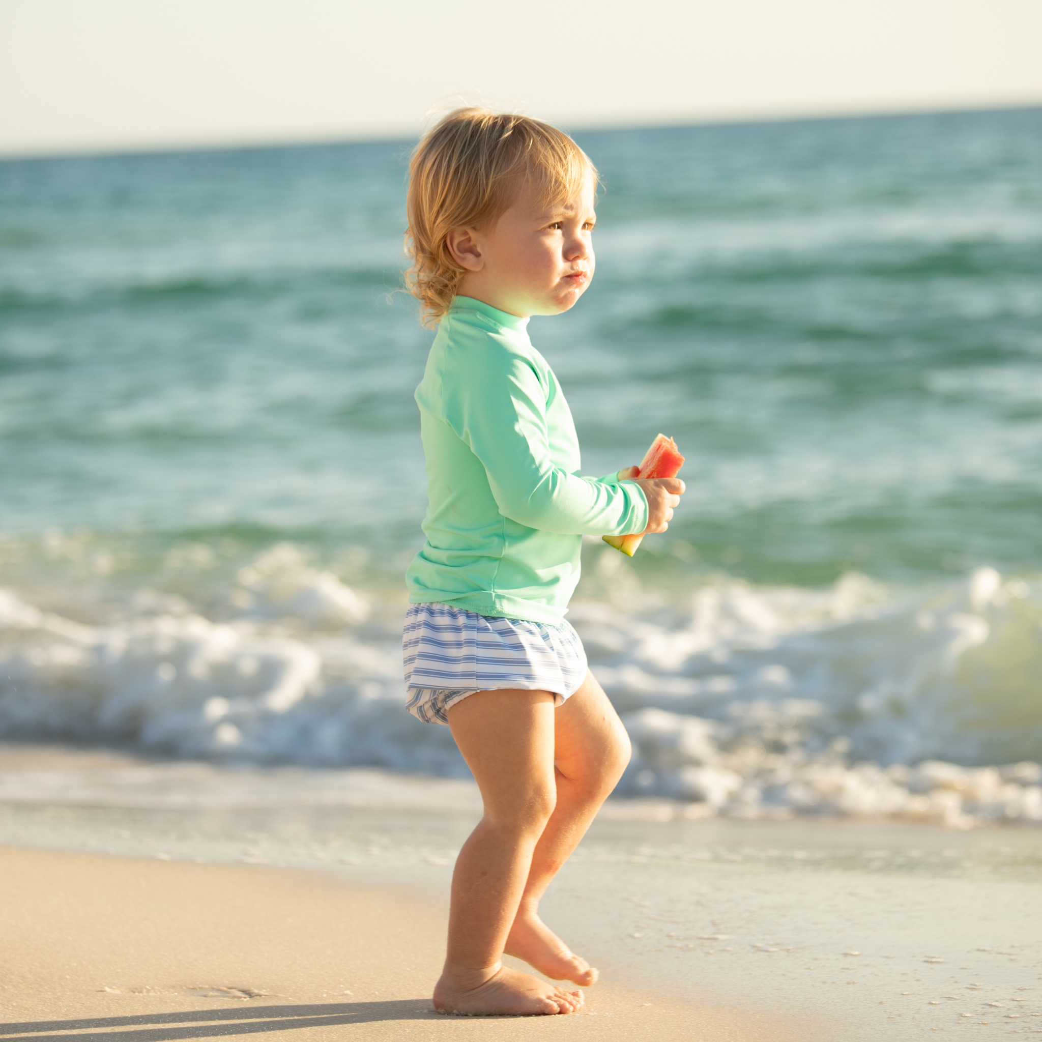 Swim Shorties in Bay Street Stripe