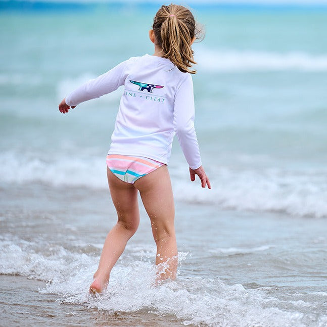 Line + Cleat UPF 50+ Sun Shirt Harbor Cleat kids style children's preppy clothing nautical coastal