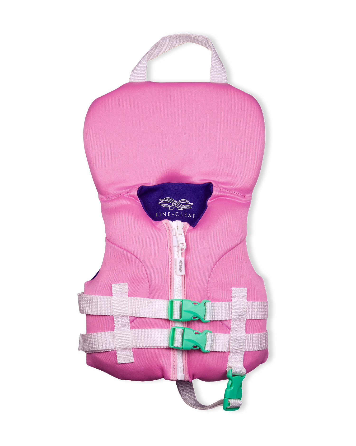 Line + Cleat United States Coast Guard Approved Preppy Children's Life Jacket Life Vest PFD Infant 0-30 lbs Pink kids toddler classic