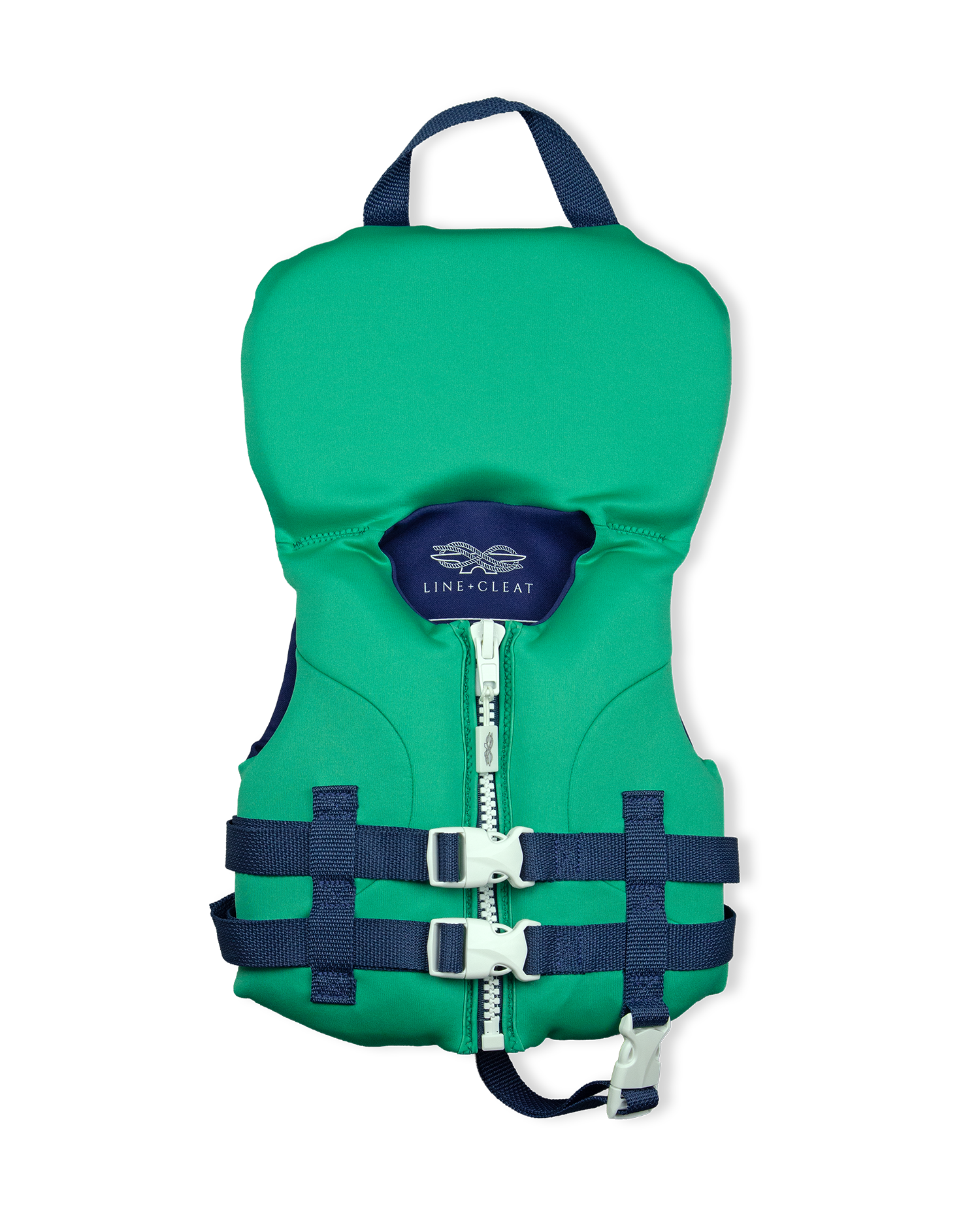 Line + Cleat United States Coast Guard Approved Stylish Life Jacket/Life Vest Classic PFD Infant 0-30 lbs Green Toddlers and Kids