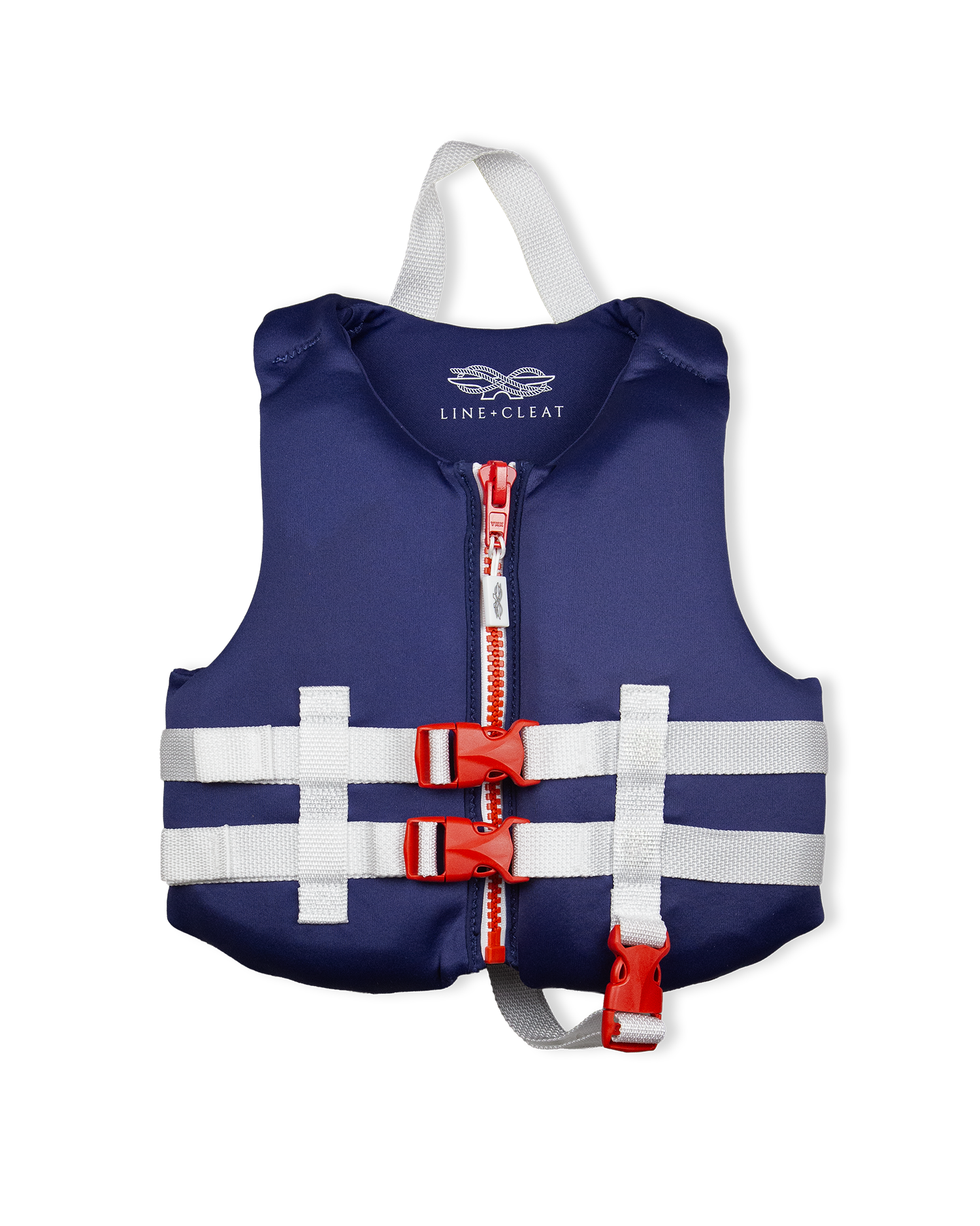Line + Cleat United States Coast Guard Aproved Preppy Children's Life Jacket Life Vest PFD Infant 30-50 lbs Navy kids toddler classic