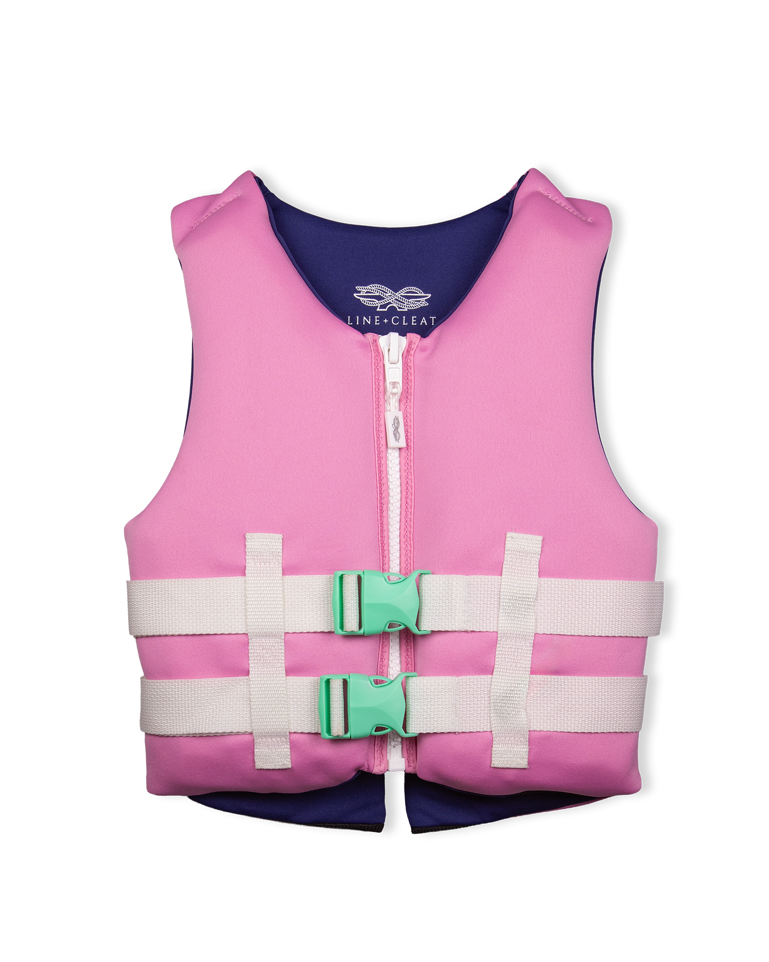 Line + Cleat United States Coast Guard Approved Stylish Children's Life Jacket PFD life vest Child 50-90 lbs Pink youth kids