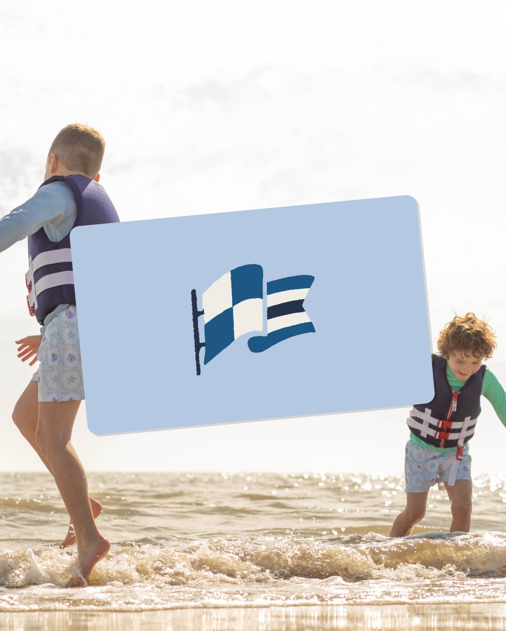 Gift Card to purchase stylish children's life jacket. USCG approved PFD.