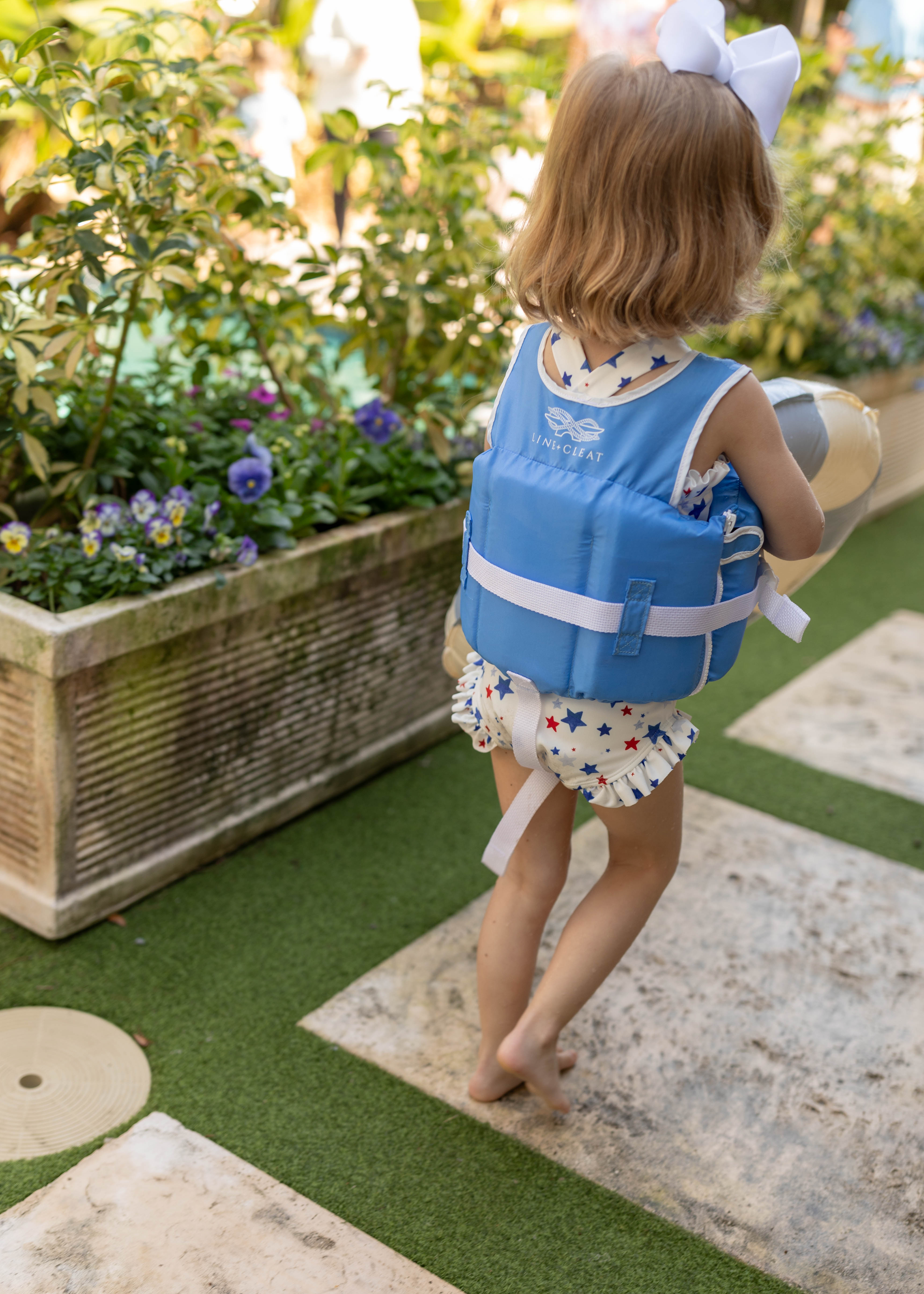 Line + Cleat United States Coast Guard Approved Stylish Children's Life Jacket PFD life vest Child 30-50 lbs toddler classic kids