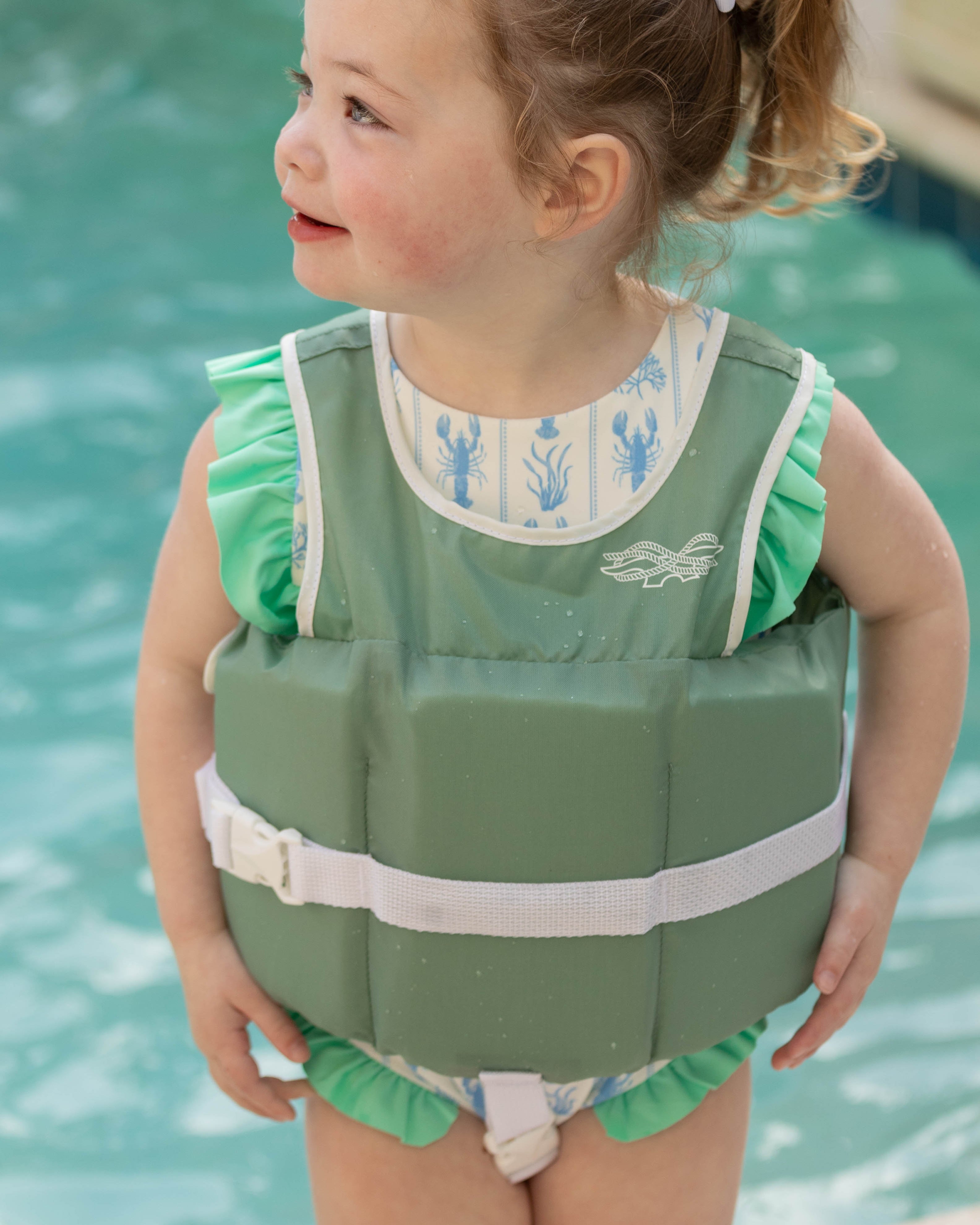 Line + Cleat United States Coast Guard Approved Preppy Children's Life Jacket Life Vest PFD Infant 30-50lb lbs Pink kids toddler classic style