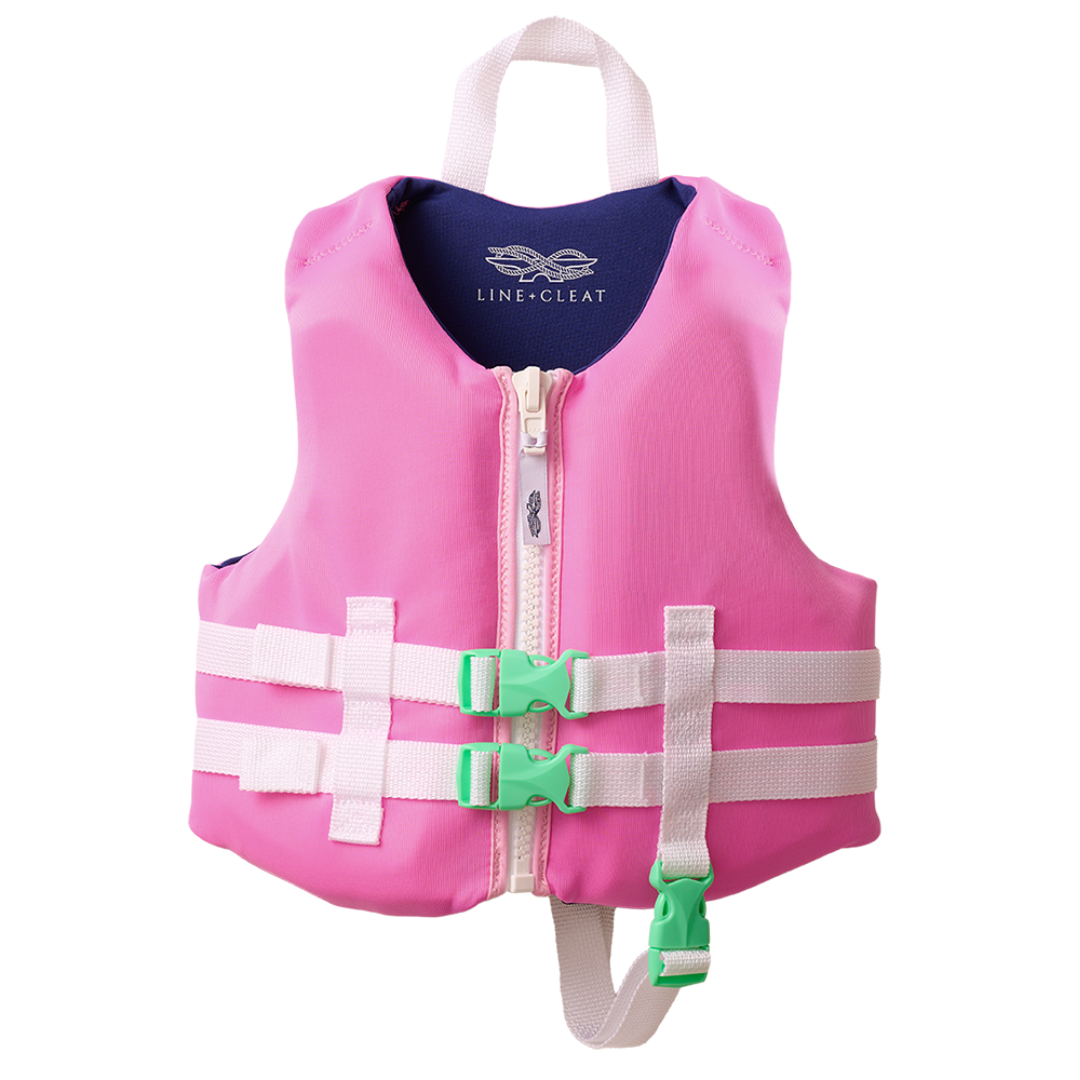 Pink USCG Child Life Jacket Line + Cleat