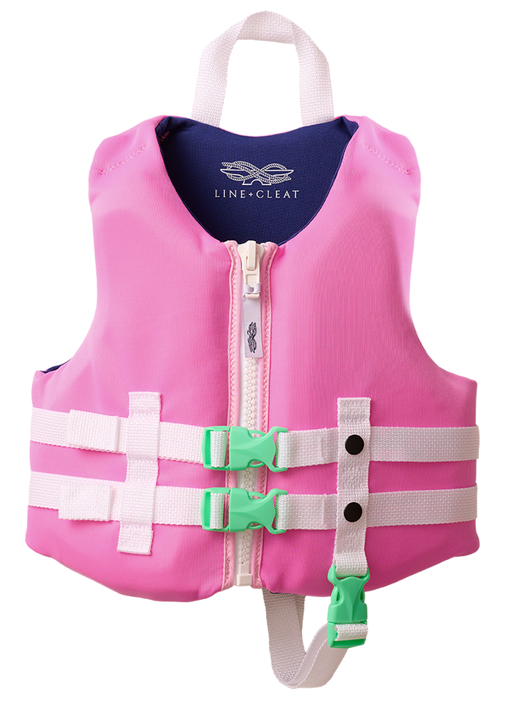 Pink USCG Life Jacket (30-50 lbs) – Line + Cleat