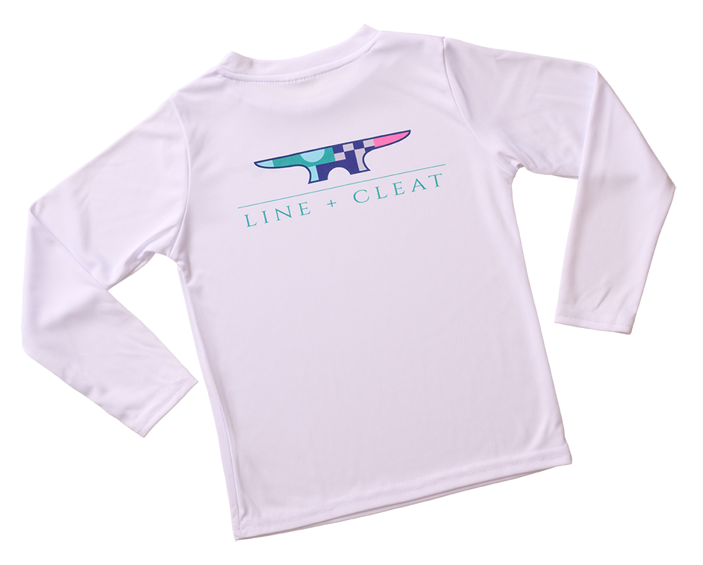 Line + Cleat UPF 50+ Sun Shirt Harbor Cleat kids style children's preppy clothing nautical coastal