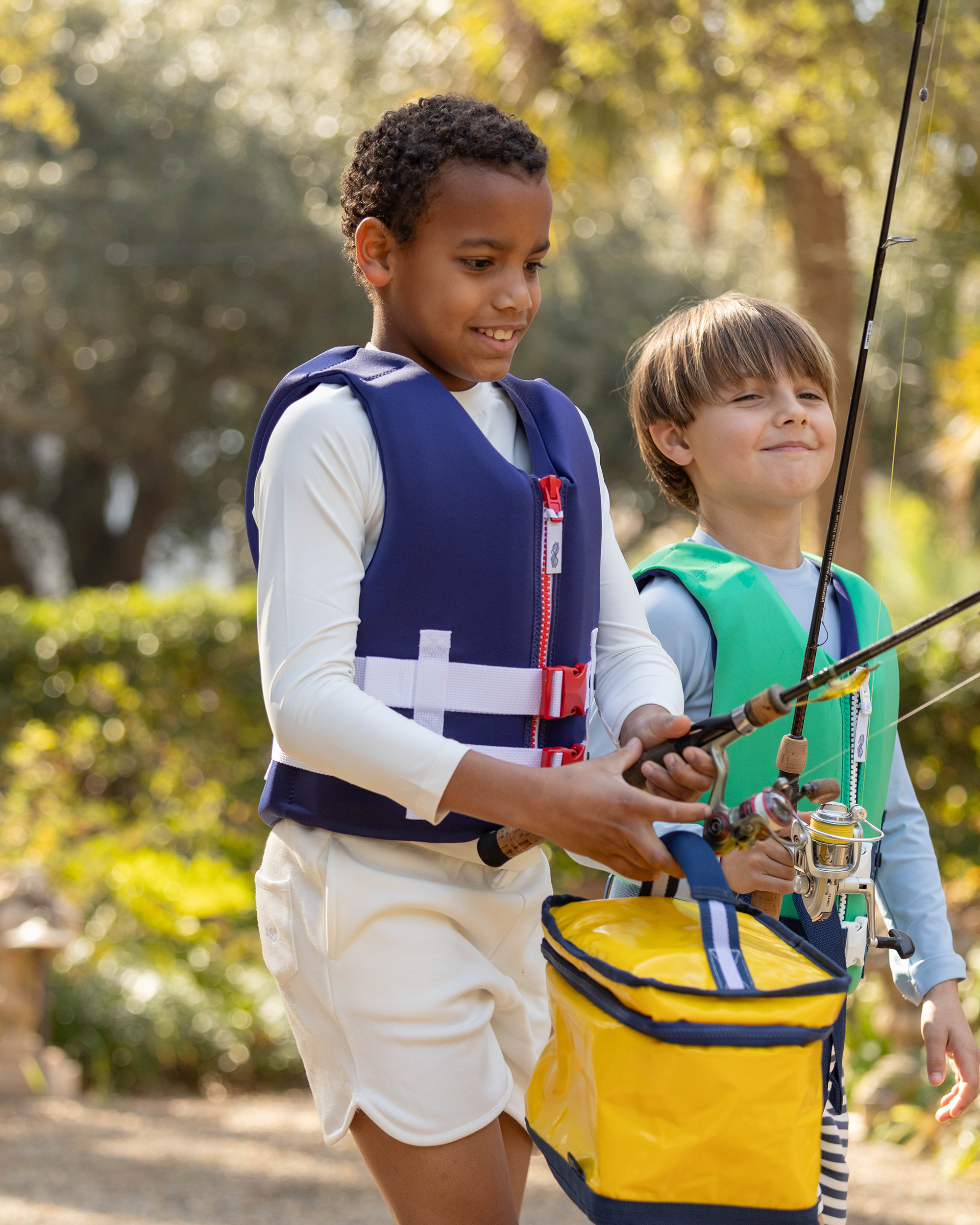 Line + Cleat United States Coast Guard Approved Stylish Children's Life Jacket PFD life vest Child 50-90 lbs Navy youth kids