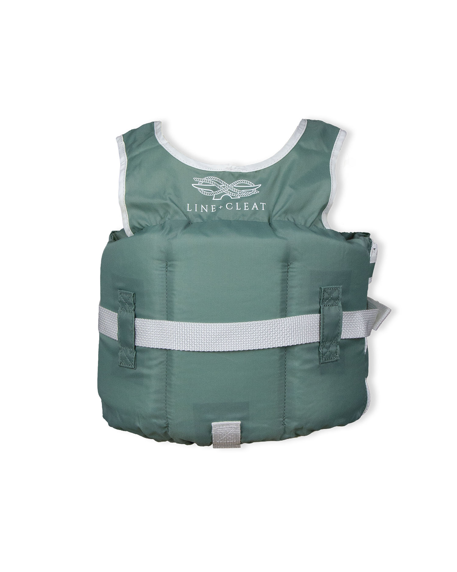 Line + Cleat United States Coast Guard Approved Preppy Children's Life Jacket Life Vest PFD Infant 30-50lb lbs Green kids toddler classic style