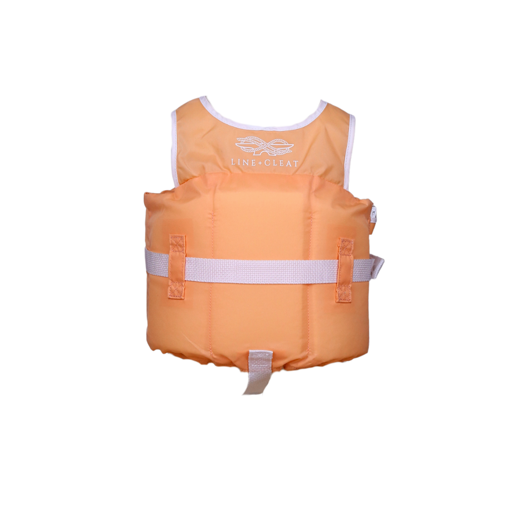 Line + Cleat United States Coast Guard Approved Preppy Children's Life Jacket Life Vest PFD Infant 30-50lb lbs Pink kids toddler classic style