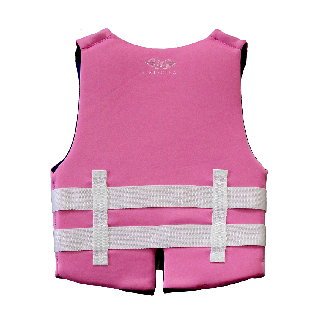 Pink USCG Youth Life Jacket Line + Cleat