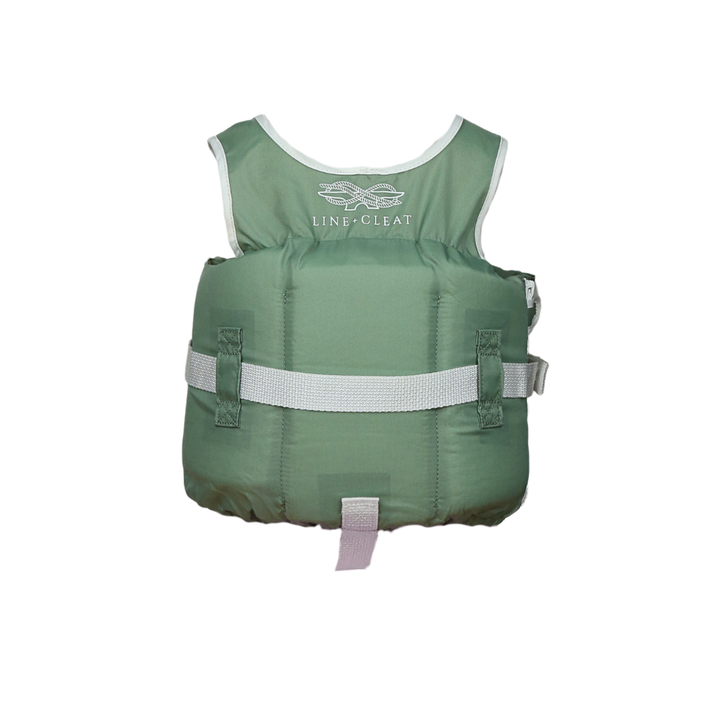 Line + Cleat United States Coast Guard Approved Preppy Children's Life Jacket Life Vest PFD Infant 30-50lb lbs Pink kids toddler classic style