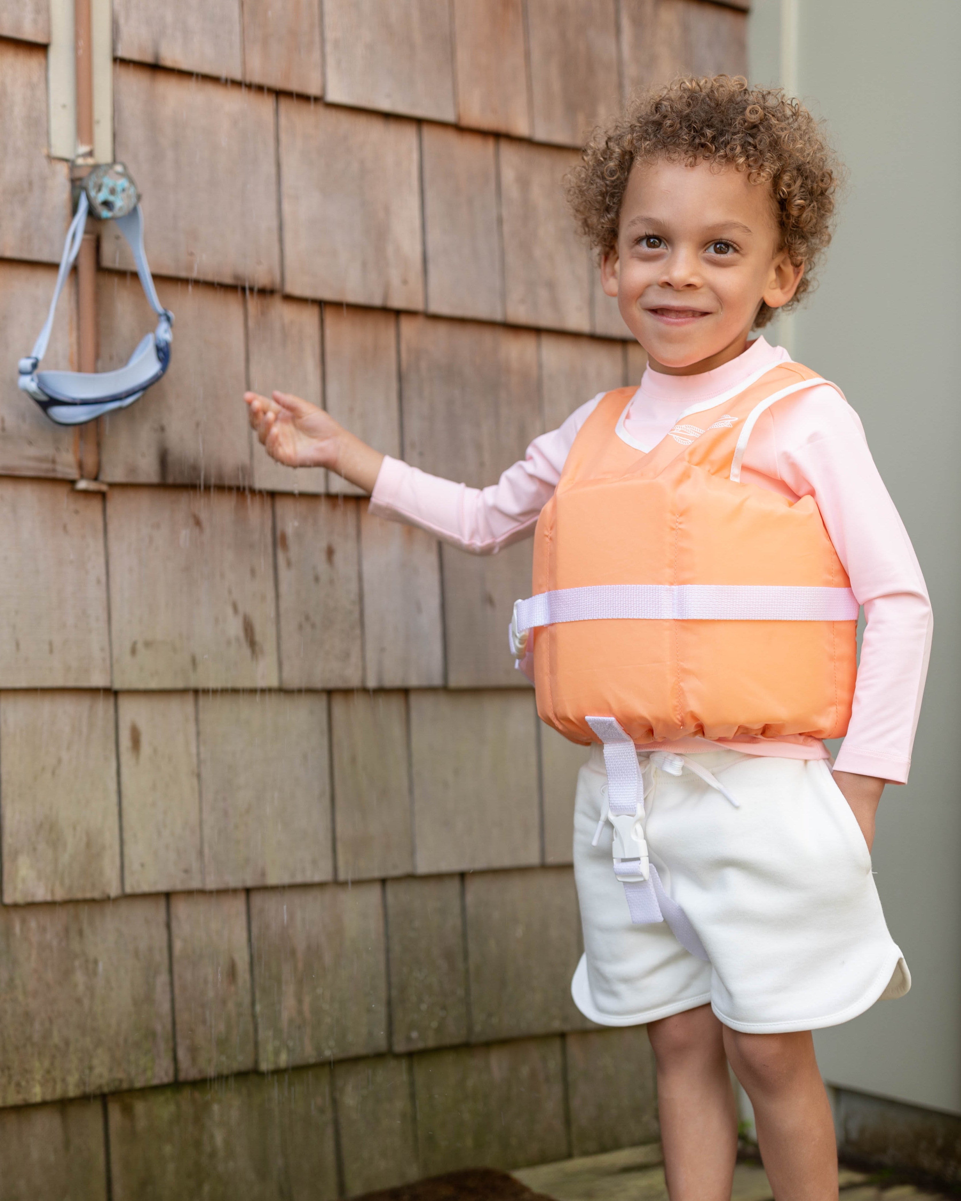 Line + Cleat United States Coast Guard Approved Preppy Children's Life Jacket Life Vest PFD Infant 30-50lb lbs Pink kids toddler classic style