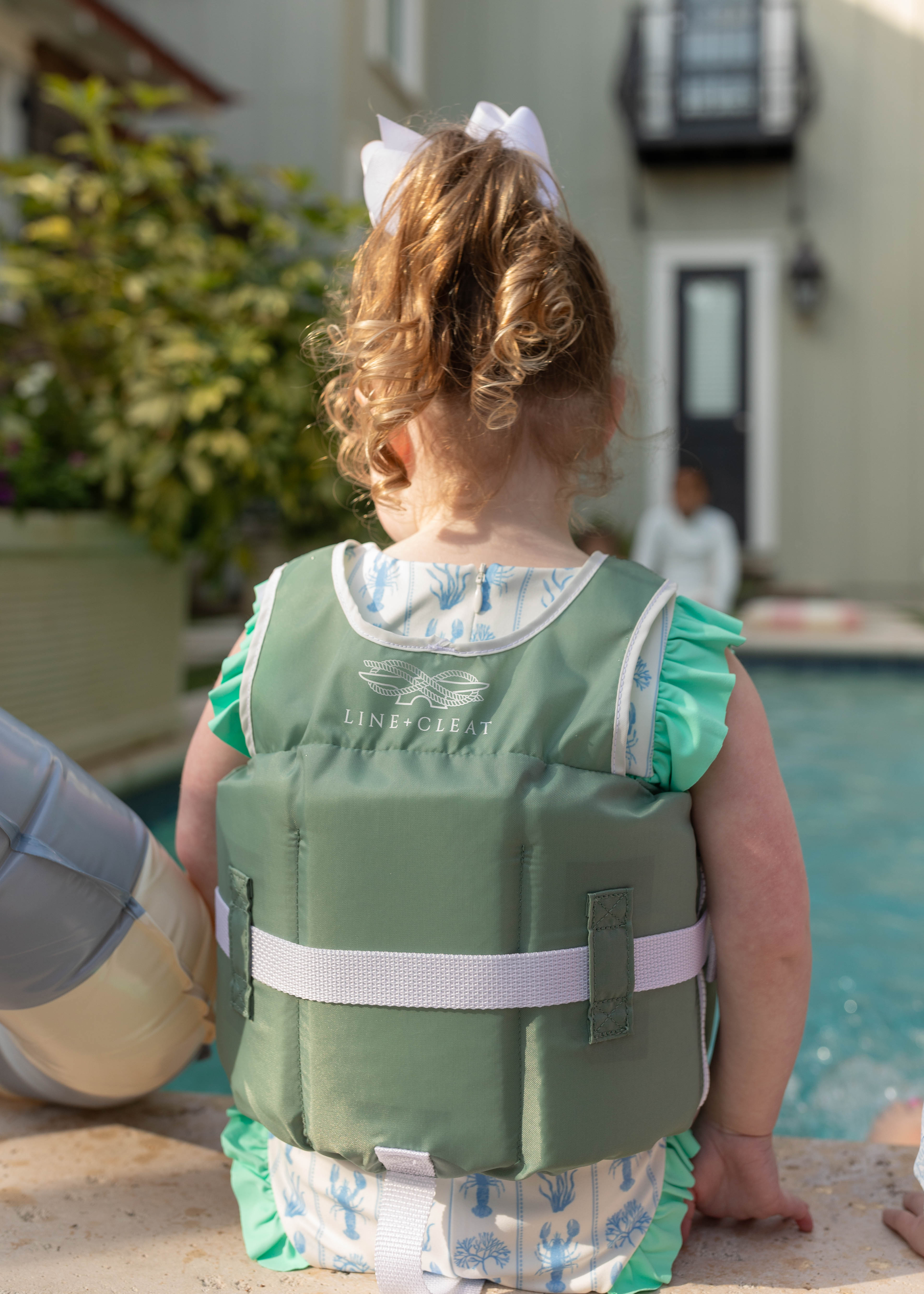 Line + Cleat United States Coast Guard Approved Preppy Children's Life Jacket Life Vest PFD Infant 30-50lb lbs Pink kids toddler classic style