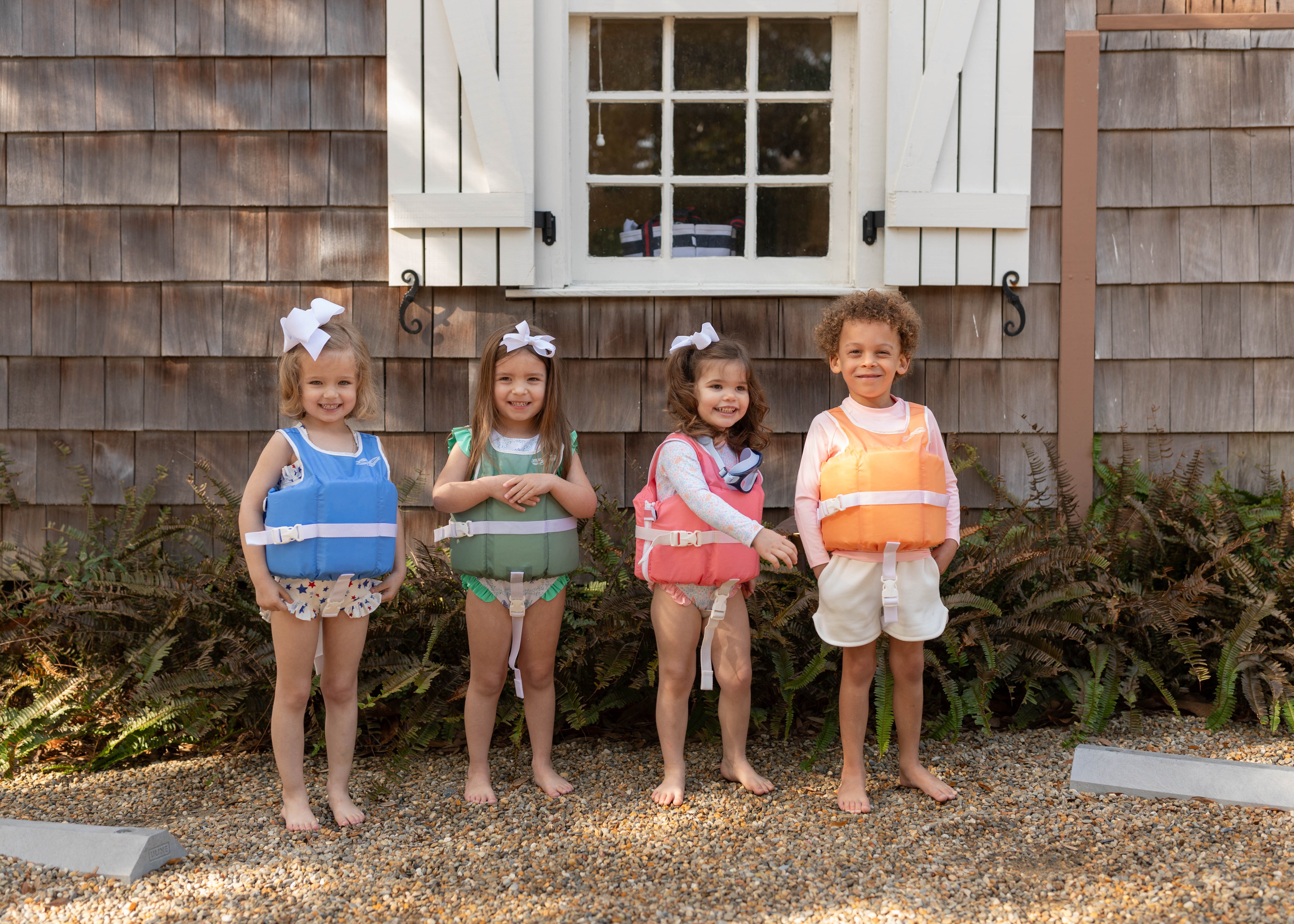 Line + Cleat United States Coast Guard Approved Stylish Children's Life Jacket PFD life vest Child 30-50 lbs toddler classic kids